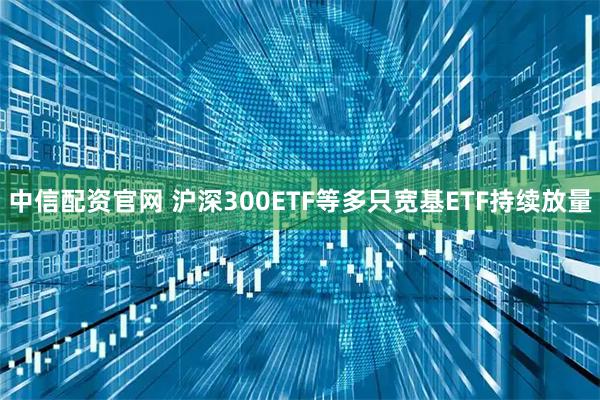 中信配资官网 沪深300ETF等多只宽基ETF持续放量
