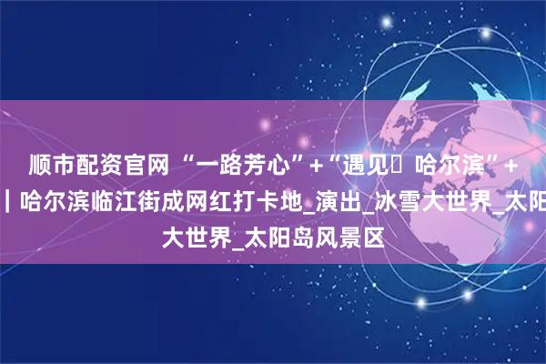 顺市配资官网 “一路芳心”+“遇见・哈尔滨”+电音巴士｜哈尔滨临江街成网红打卡地_演出_冰雪大世界_太阳岛风景区