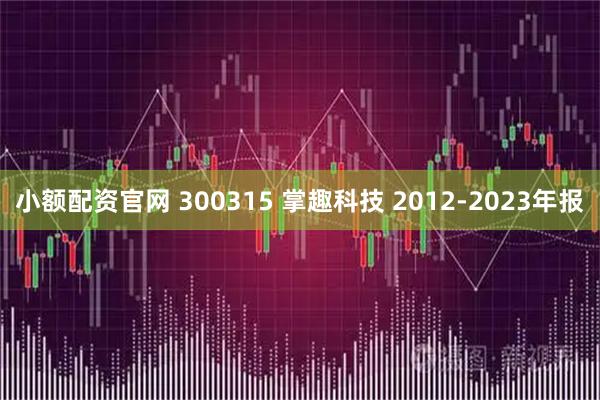 小额配资官网 300315 掌趣科技 2012-2023年报